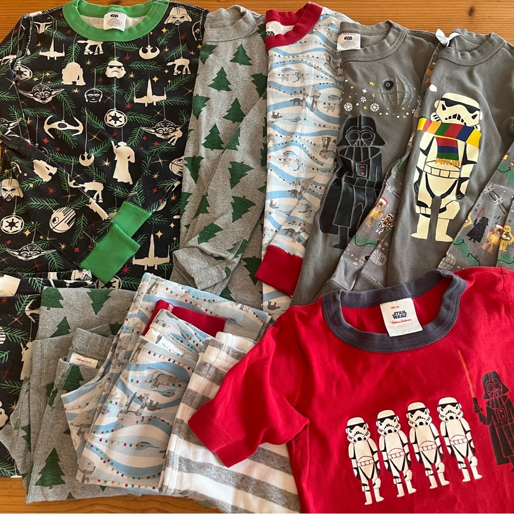 Hanna Andersson Star Wars and Christmas PJ Bundle